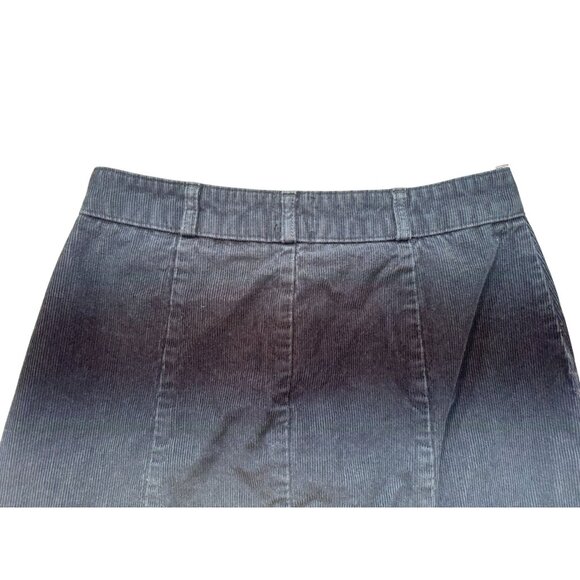 BDG Urban Outfitters Corduroy Mini Skirt Button-Front A-Line M Black Y2K - Picture 9 of 9